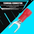 thumbnail image 1 of Wire Terminals, Wire Crimp Connectors, 250pcs Insulated Fork Spade Wire Connectors Electrical Crimp Terminals Kit, Fork Terminals, 1 of 8