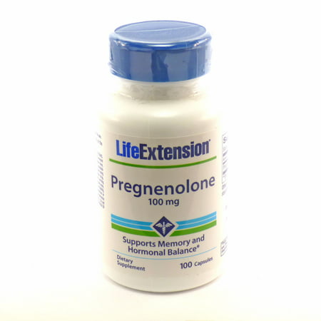 Life Extension Pregnenolone Capsules, 100mg, 100 (Best Time To Take Pregnenolone For Adrenal Fatigue)