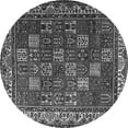thumbnail image 1 of Ahgly Company Indoor Round Persian Gray Traditional Area Rugs, 5' Round, 1 of 1