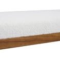 thumbnail image 6 of Christopher Knight Home 55" Modern Farmhouse Chenille Upholstered Bench with Rubberwood Legs, Beige, 6 of 10