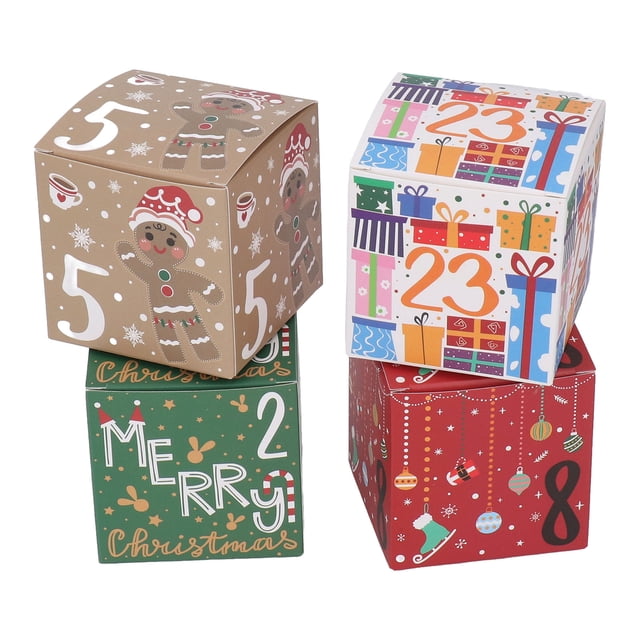 Cajas de regalo para regalos de Navidad 48 piezas Cajas de regalo de Navidad Caja de regalo de Navidad Estética elegante Jadeshay A