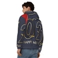 thumbnail image 4 of Honeii 2025 New Year 2 Print Hoodies for Men, Pullover & Full Zip, Breathable Zip up Hoodie, Sweatshirt-Large, 4 of 5