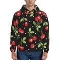 thumbnail image 2 of Bingfone Sweet Red Cherry Men'S Drawstring Hoodie Long Sleeve Pocket Sweatshirts-4x-Large, 2 of 9