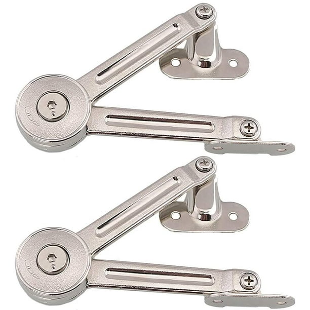 2 paquetes de amortiguadores de bisagra de soporte para elevador de puerta de muebles de gabinete - Soporta hasta 20 kg - Ángulo de apertura 75 °/90 °/110 ° - Viene con llave hexagonal