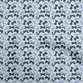 thumbnail image 1 of oneOone Cotton Silk Teal Blue Fabric Butterflies Craft Projects Decor Fabric Printed By The Yard 42 Inch Wide, 1 of 4