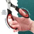 thumbnail image 4 of JubileeYarn Professional Grade Pinking Shears - 9.5" Serrated Stainless Steel - Orange & Grey - 1 Unit, 4 of 7
