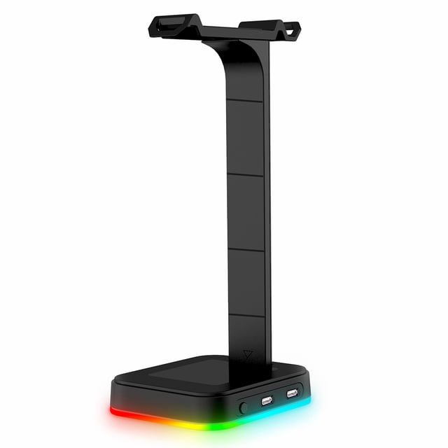 Kuymtek Soporte Exhibición RGB Con 2 Puertos Carga USB Soporte para Gamer