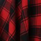 thumbnail image 3 of ICHUANYI Clearance Women's Fashion Lace-up Short-sleeved Irregular Hem Plaid Stitching Dress(Red, XL) ICHUANYI WER2023081110434, 3 of 4