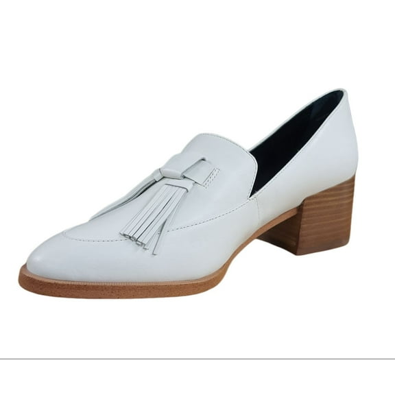 REBECCA MINKOFF Women's Antique Vaccheta Edie Loafers, White, 7.5