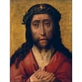 thumbnail image 2 of Bouts, Aelbrecht 12x14 White Modern Wood Framed Museum Art Print Titled - Christ, The Man of Sorrows, 2 of 4
