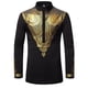 thumbnail image 1 of Camisas Vaqueras Para Hombre XXL Camisetas de palangre Abaya Thobe para hombre, Henley con cuello bandeado, vestido liso, camisas, musulmán Thobe (Black, S), 1 of 3