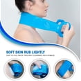 thumbnail image 2 of AAOMASSR Silicone Back Scrubber,Bath Shower Body Massage Brush Silicone Bath Towel Exfoliating Body Brush Belt,Cleaning Shower Strap, Double-Sided Washing Towel Scrubber,Blue, 2 of 2