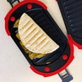 thumbnail image 4 of Red Microwave Grill Sandwich Maker  Press 10 In x 5.7 In Fast Quick Easy, 4 of 9