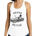 thumbnail image 2 of Never Better Skeleton Tank Top Fitted Racerback Women's X-Large White, 2 of 5