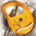 thumbnail image 1 of Single Plate 19 String Lyra Easy to Learn Musical Instrument 19 Tone Small Harp Portable Lila lyre lyre lyre, 1 of 3