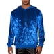 thumbnail image 1 of Sudadera de terciopelo INSPIRE CHIC para hombre, con capucha y mangas largas, sudaderas tipo pullover 2XL azul oscuro, 1 of 5