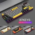 thumbnail image 2 of Teclado mecánico K80 de 87 teclas, interruptor azul, mezcla sensible, Color retroiluminado, teclado USB para juegos por cable de escritorio, 2 of 5