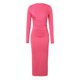 thumbnail image 4 of 2025 Vestido largo ajustado de color liso para mujer: poliéster, cintura imperio, temperamento elegante, lavable a máquina, tallas S-L, contorno de pecho 76-100 cm, 4 of 8