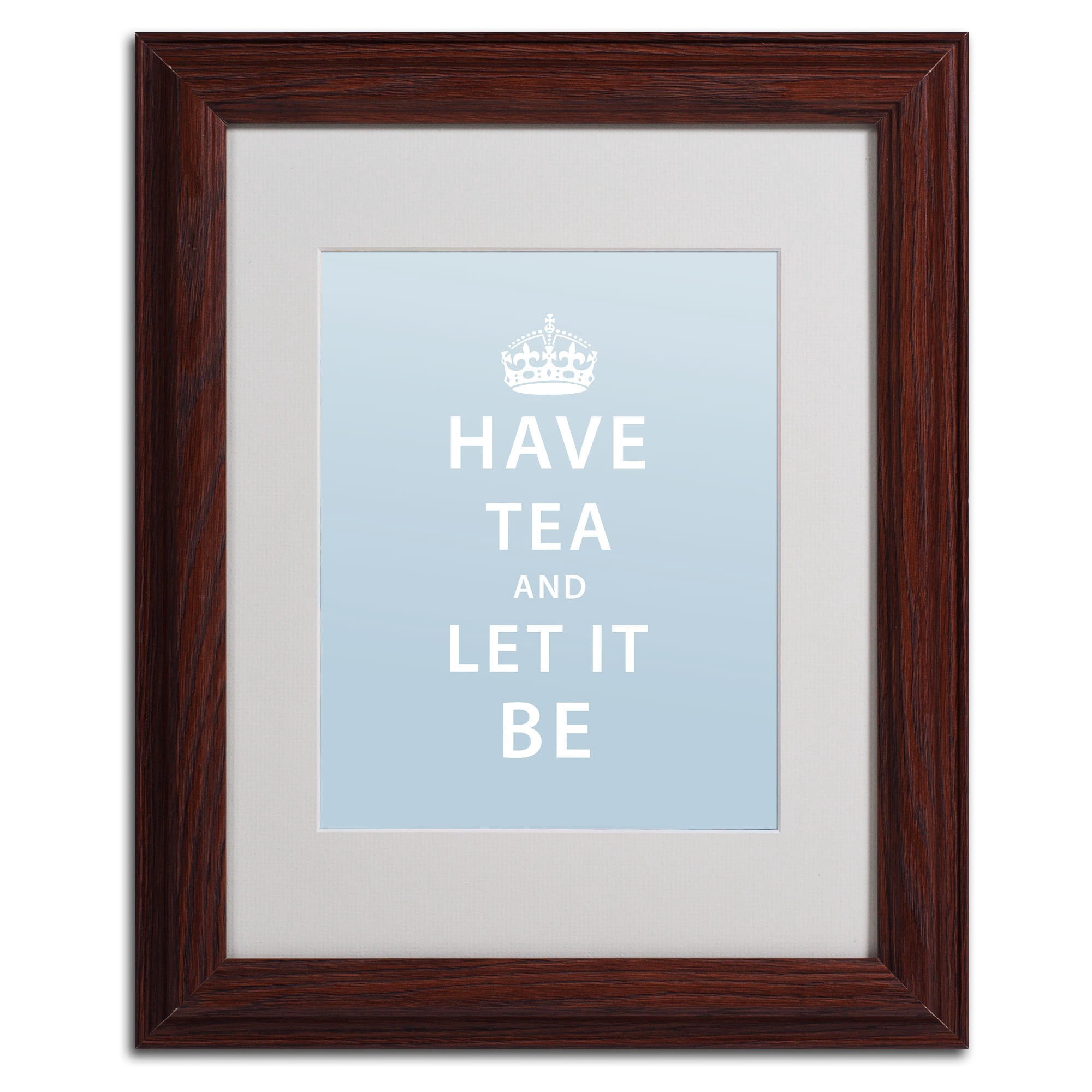 Trademark Fine Art "Have Tea" Canvas Art by Megan Romo, Wood Frame