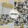 thumbnail image 5 of Rugerasy Modern Crystal Chandeliers 6-Light Oval K9 Crystal Pendant Light Luxurious Hanging Lamp For Living Room Dining Room Home Foyer Kitchen Island, 5 of 8