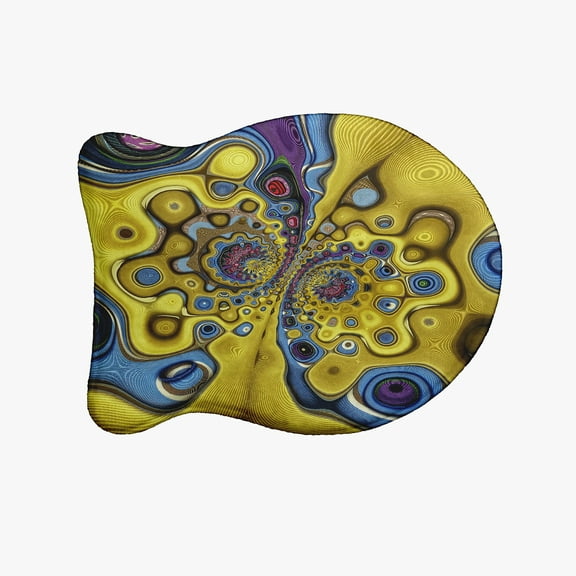 Simply Daisy Shape Shifter Fish Shape Pet Feeding Mat for Cats