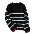 thumbnail image 4 of Women's Sweaters Off The Shoulder 2024 Fall Batwing Casual Loose Fashion Sweater Pullovers, 4 of 5