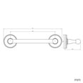 thumbnail image 5 of Design House San Martin Transitional 24" Towel Bar, Brushed Nickel, 5 of 11