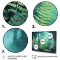 thumbnail image 3 of Designart "Green Teal Fern Flowers Fonds Lush Foliage" Floral Art Living Room Set, 3 of 5