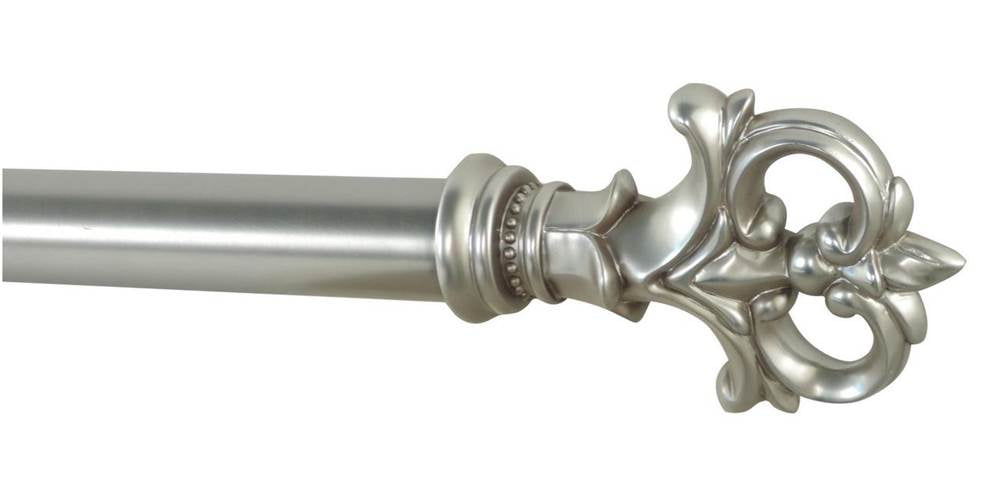 48 in. Adjustable Curtain Rod in Brushed Nickel (48in.88 in. W x 3.25