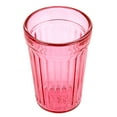 thumbnail image 6 of STPgoods Pink Faceted Stackable Drinking Glasses Set 4 Pcs 8.45 fl oz Glass Tumbler Set Water Glasses, 6 of 10