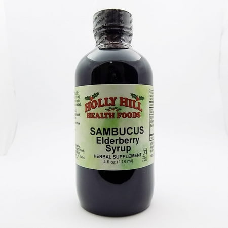 Holly Hill Health Foods, Sambucus Elderberry Syrup, Immune Support Syrup, 4 Ounces