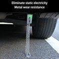 thumbnail image 3 of Car Warning Strip Firm Buckle Wear-resistant Multifunctional Pull-out Adjustable Portable Eliminate Static Electricity Galvanized Iron Chain Car Anti-static Elimination Release Drag Strip for Winter, 3 of 7