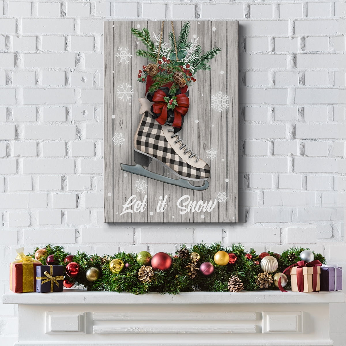 Christmas Skates- Gallery Wrapped Canvas