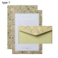 thumbnail image 1 of Vintage Floral Letter Stationery Set 6Pcs Writing Paper With 3Pcs Envelopes For School Office, 1 of 6