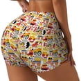 thumbnail image 2 of Wukai Excavator (2) Print Pack Biker Shorts for Women Yoga Workout Gym Running Scrunch Active Shorts-Large, 2 of 8