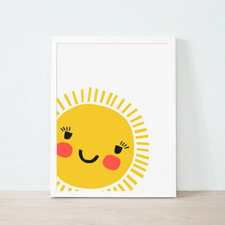 Sun, Nursery Decor Girl Print, Nursery Art Quote, Baby Girl Nursery Decor, Nursery Ideas For Girl, Baby Room Art Wall Art, Modern Wall Decor, 8x12 UNFRAMED