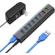 thumbnail image 1 of USB 3.0 Hub 8 Puertos con Carga 36W, Cable 3.3 Pies. Cargador Rápido para Laptop, PC, Discos Duros y Múltiples Dispositivos., 1 of 8