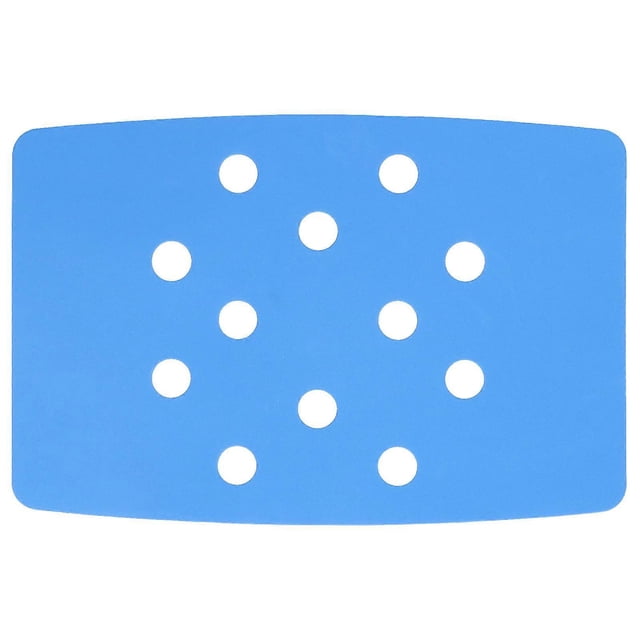 Shower Chair Cushion Paste Fixed Keep Warm EVA Blue Perforation Design Portable Shower Stool Cushion
