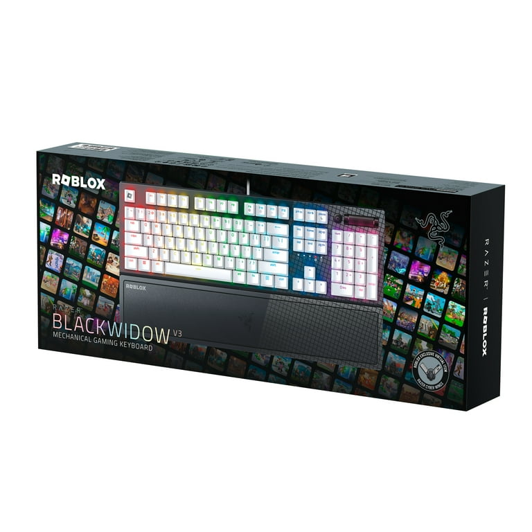 Razer Blackwidow V3 Full Size Wired Mechanical PC Gaming Keyboard, Chroma  RGB, Wrist Rest, Roblox 