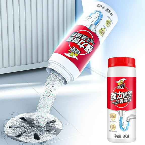 sruoe Powerful Clog Remover, Drain Cleaner, Drain Unclogger, Drain Opener for Sink, Unscented Fresh Powder Cleaners, Unclogging Agent for Kitchen, Bathroom Toilet Dredging Cleaning Dirt
