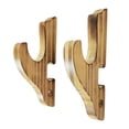 thumbnail image 1 of BELOVING Sword Holder Wall Mounted Decorative Wooden Rack for Samurai Flute Wakizashi 1 Tier, 1 of 9