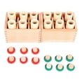 thumbnail image 1 of Juego de cilindros de sonido, material sensorial Montessori, caja de sonido de juguete de desarrollo temprano para niños en edad escolar, niños, 1 of 9
