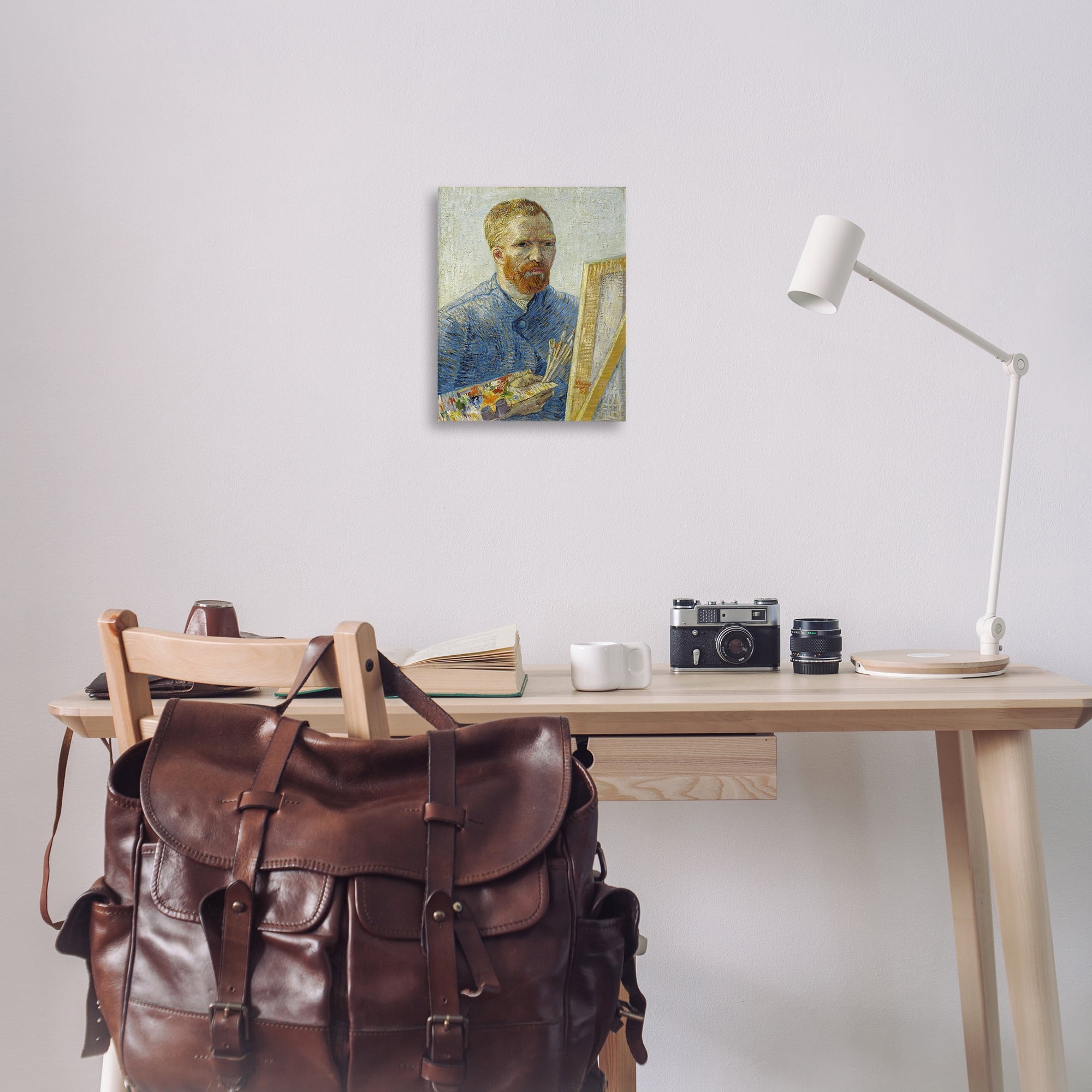 Stupell Industries Van Gogh Painter Self Portrait People Painting Wrapped Canvas Art Print Wall Art, 16 x 20