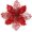 Red, variant on Ejiaya 12 Pieces 4" Glitter Christmas Flowers White Poinsettia Artificial Flower Christmas Tree Flowers Wreath Tree Ornaments