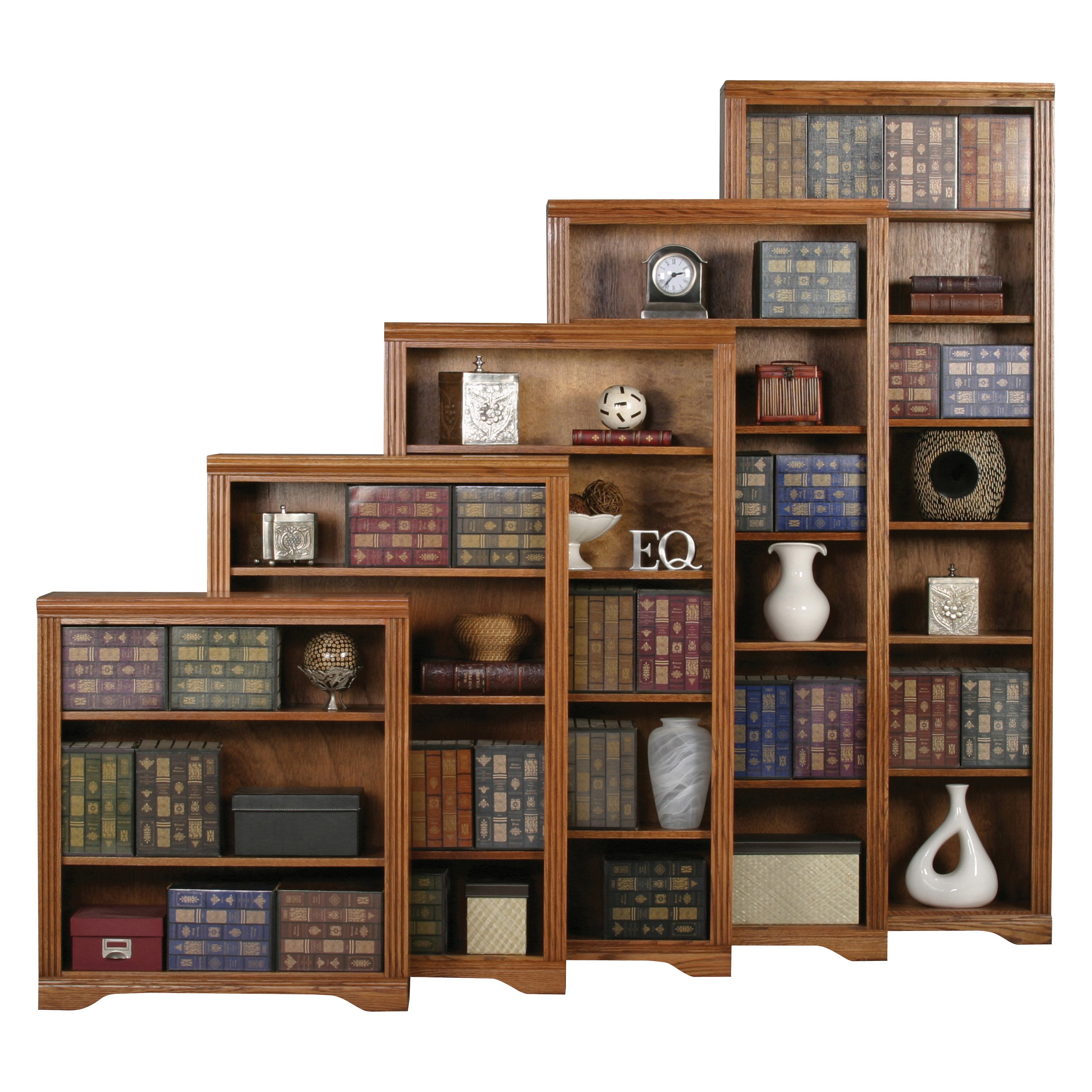 Eagle Furniture Oak Ridge Customizable Open Bookcase Walmart Com