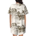 thumbnail image 3 of Lsque Western Desert Cowboys 1 Women's Short-Sleeved Pajama Set - 2 Piece Soft and Lightweight Sleepwear Set-Small, 3 of 9