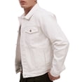 thumbnail image 2 of Chamarra vaquera de mezclilla MCHK 8053. Color blanco. Para hombre, 2 of 5