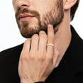 thumbnail image 5 of 10K Solid Yellow Gold 4mm Comfort Fit Plain Classic Wedding Band Ring, 5 of 7