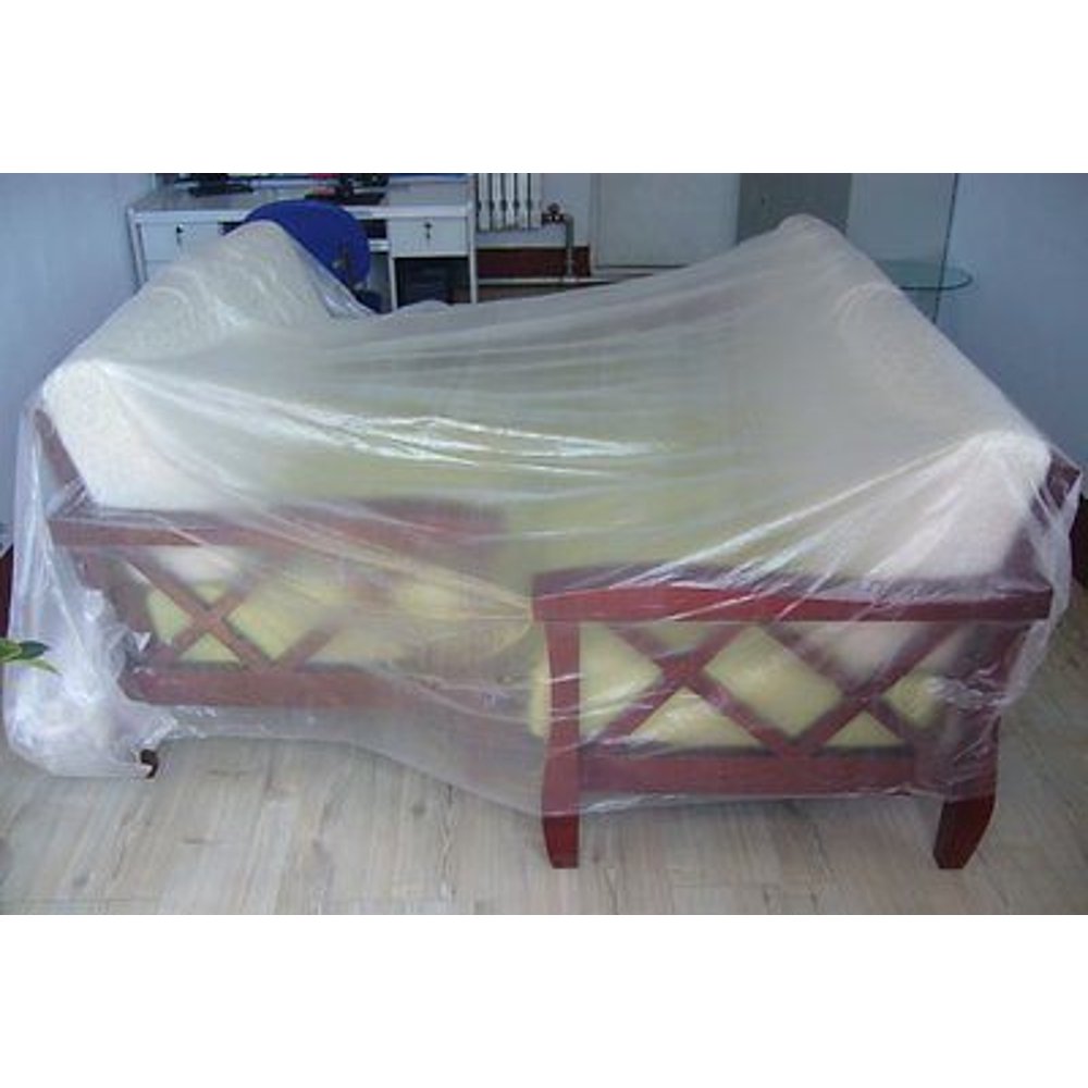 10 x 25' Clear Plastic Disposable Drop Cloth