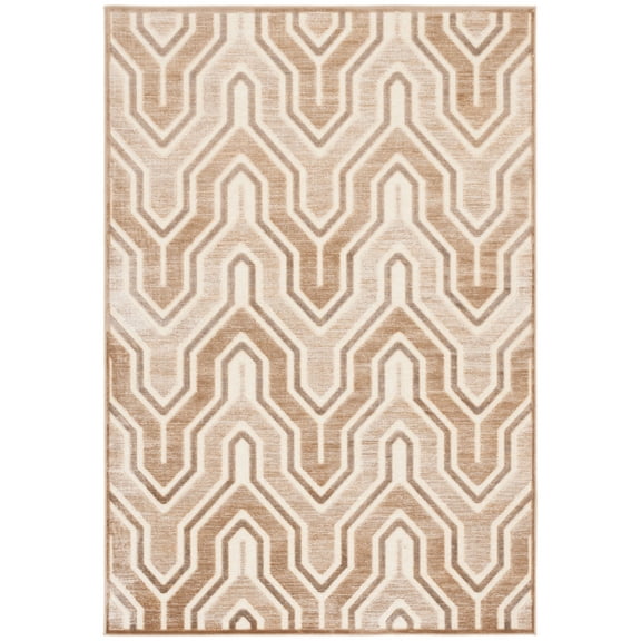 SAFAVIEH Paradise Edwyna Geometric Area Rug, Caramel/Cream, 8' x 11'2"